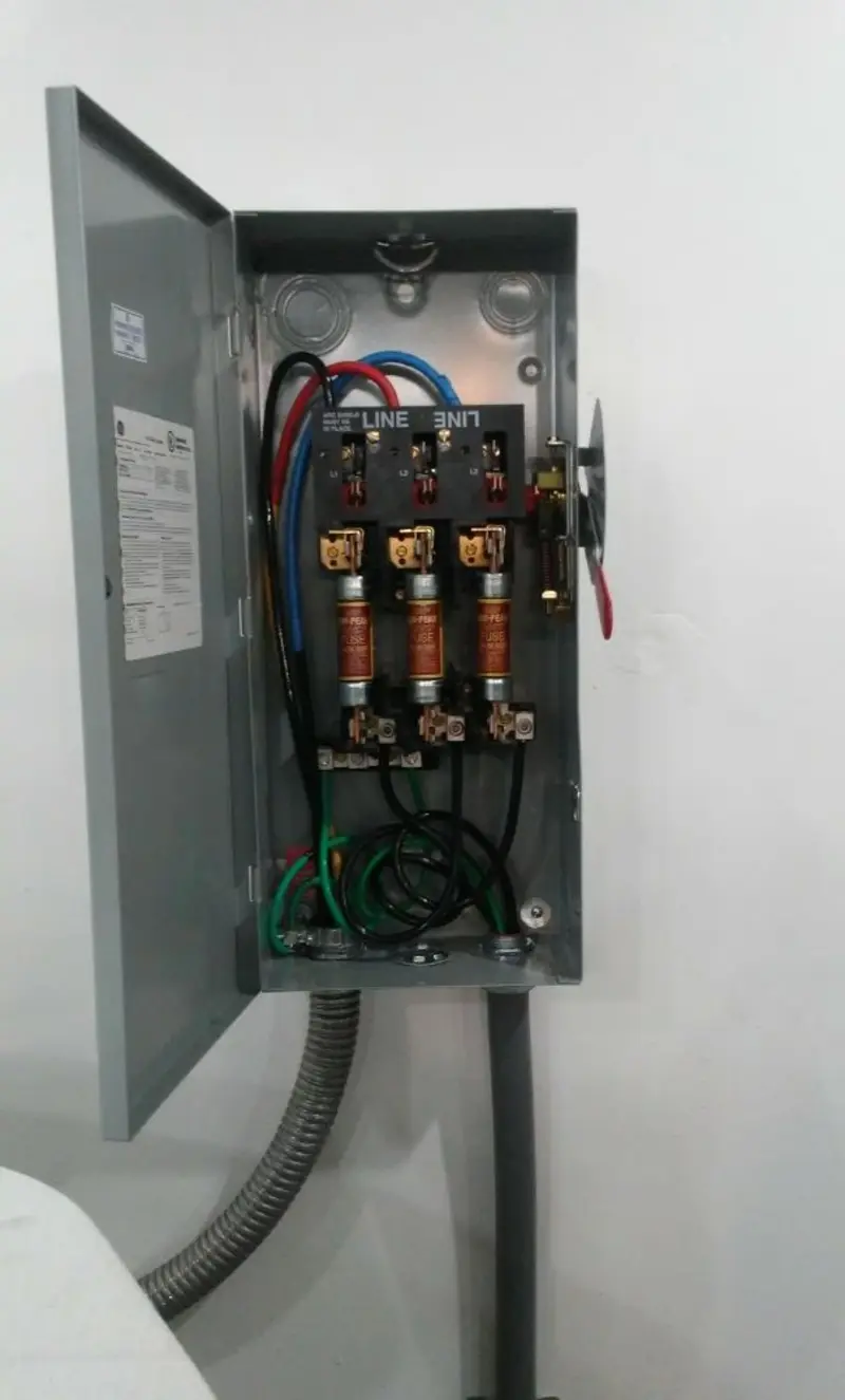 Three-phase disconnect switch installed for Electrical Wiring & Rewiring in Mount Holly